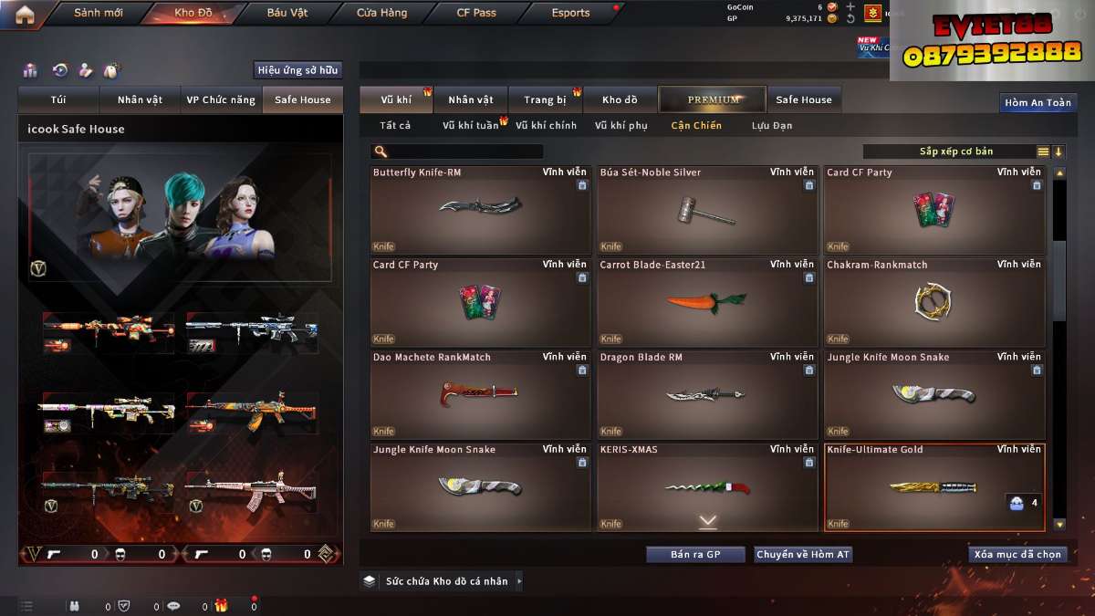 shop acc cf uy tin gia re